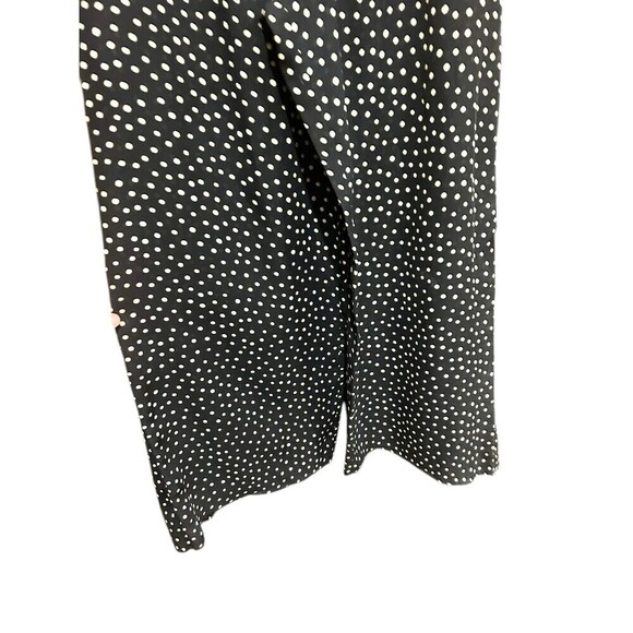 C'est Duo By Casablanca Vintage Pants Sheer Black with Polka Dots Size Small 90s - Picture 8 of 9